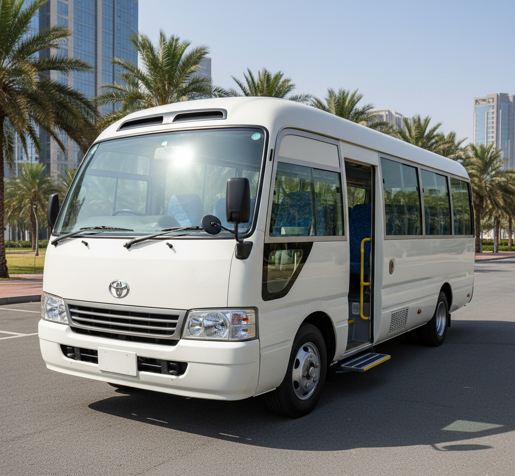 Toyota Coaster 22 Seater Chauffeur Driven Corporate Bus Hire in Eldoret