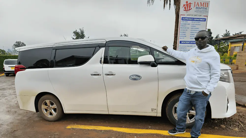 Eldoret airport transfer luxury Toyota Alphard